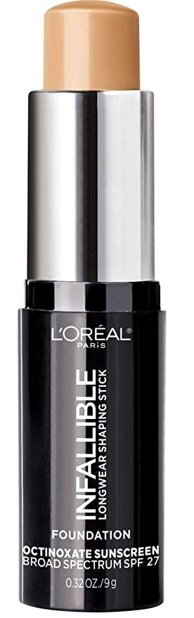 L'OREAL Paris Infallible Longwear Foundation Shaping Stick, Natural Beige 407