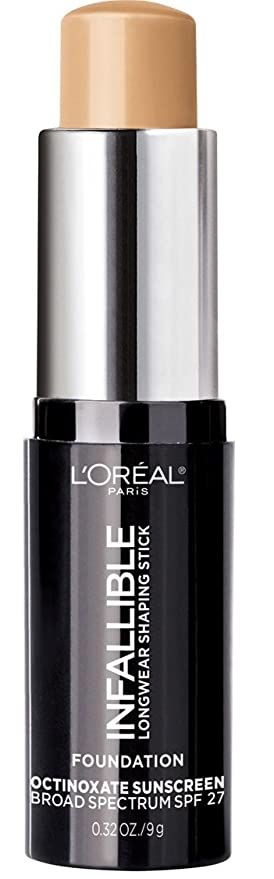 L'OREAL Paris Infallible Longwear Foundation Shaping Stick, Warm Beige 406