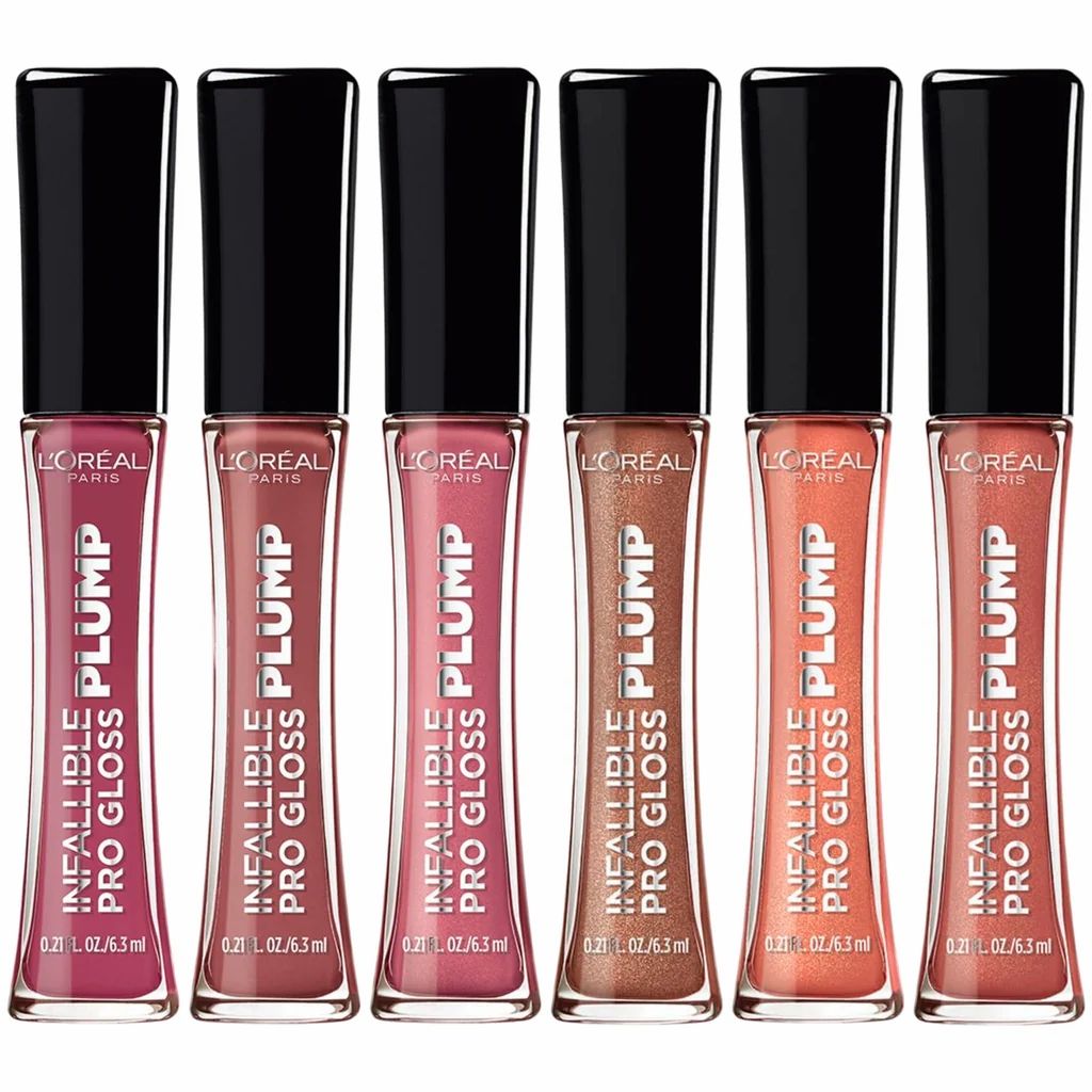  L'OREAL Paris Infallible Pro Gloss Plump Lip Gloss, Rosy Flush (601)