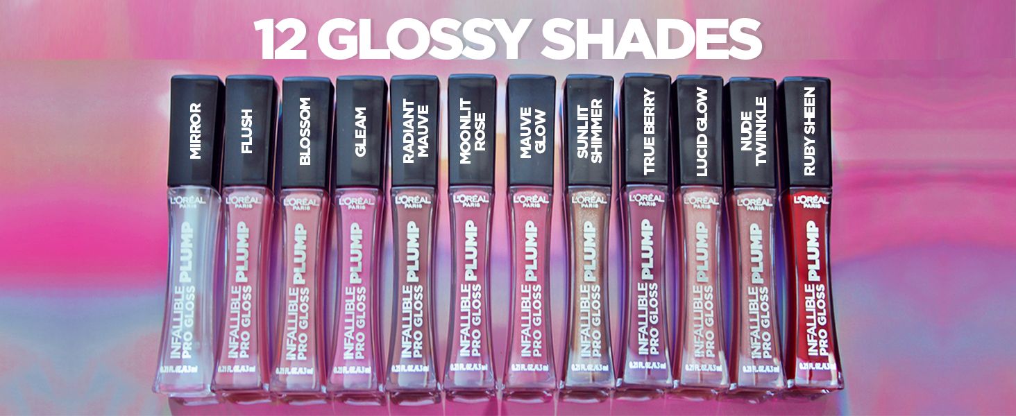 L'OREAL Paris Infallible Pro Gloss Plump Lip Gloss, True Berry (608)