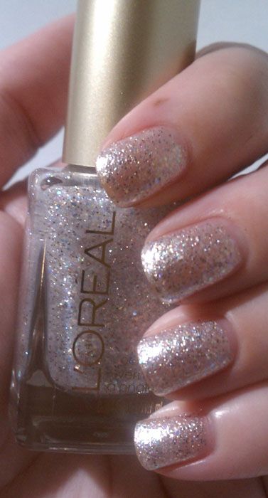  L'OREAL Nail Polish - Silver Sparkle 162