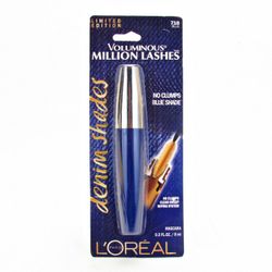 L'OREAL Voluminous Million Lashes Denim Shades Mascara, 718 Blue