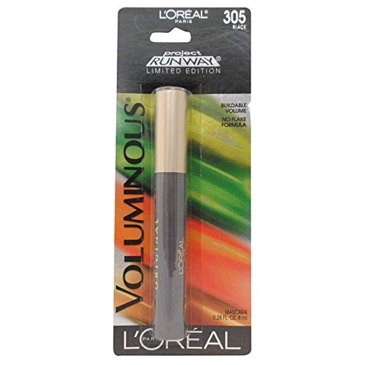 L'OREAL Project Runway Voluminous Mascara, Buildable Volume, Black - 305