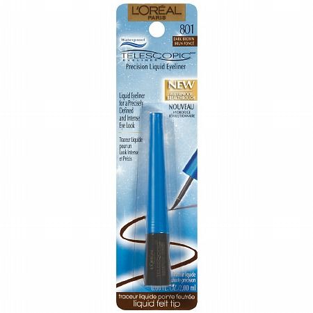 L'Oreal Telescopic Waterproof Liquid Precision Eyeliner, 801 Dark Brown