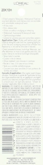 L'Oreal Telescopic Waterproof Liquid Precision Eyeliner, 801 Dark Brown