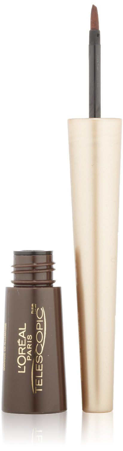 L'OREAL Telescopic Waterproof Liquid Precision Eyeliner, Dark Brown 830