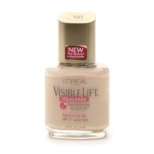 L'Oreal Visible Lift Line Minimizing Makeup SPF 17, Serum Inside, Light Ivory 101