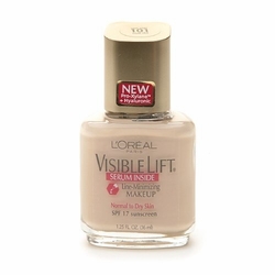 L'Oreal Visible Lift Line Minimizing Makeup SPF 17, Serum Inside, Light Ivory 101