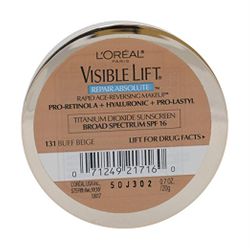 L'OREAL Visible Lift Repair Absolute Rapid Age-Reversing Makeup, SPF 16, Buff Beige 131- 0.7 oz/ 20g