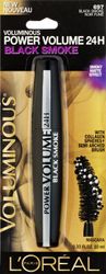 L'Oreal Voluminous Power Volume 24H Mascara, 697 Black Smoke