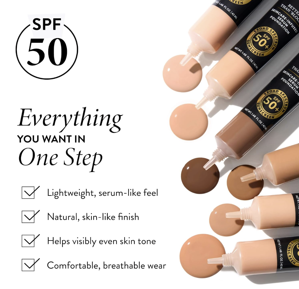 LAURA GELLER Beauty Better Than Block Skincare-Foundation SPF 50+, Fair (01)