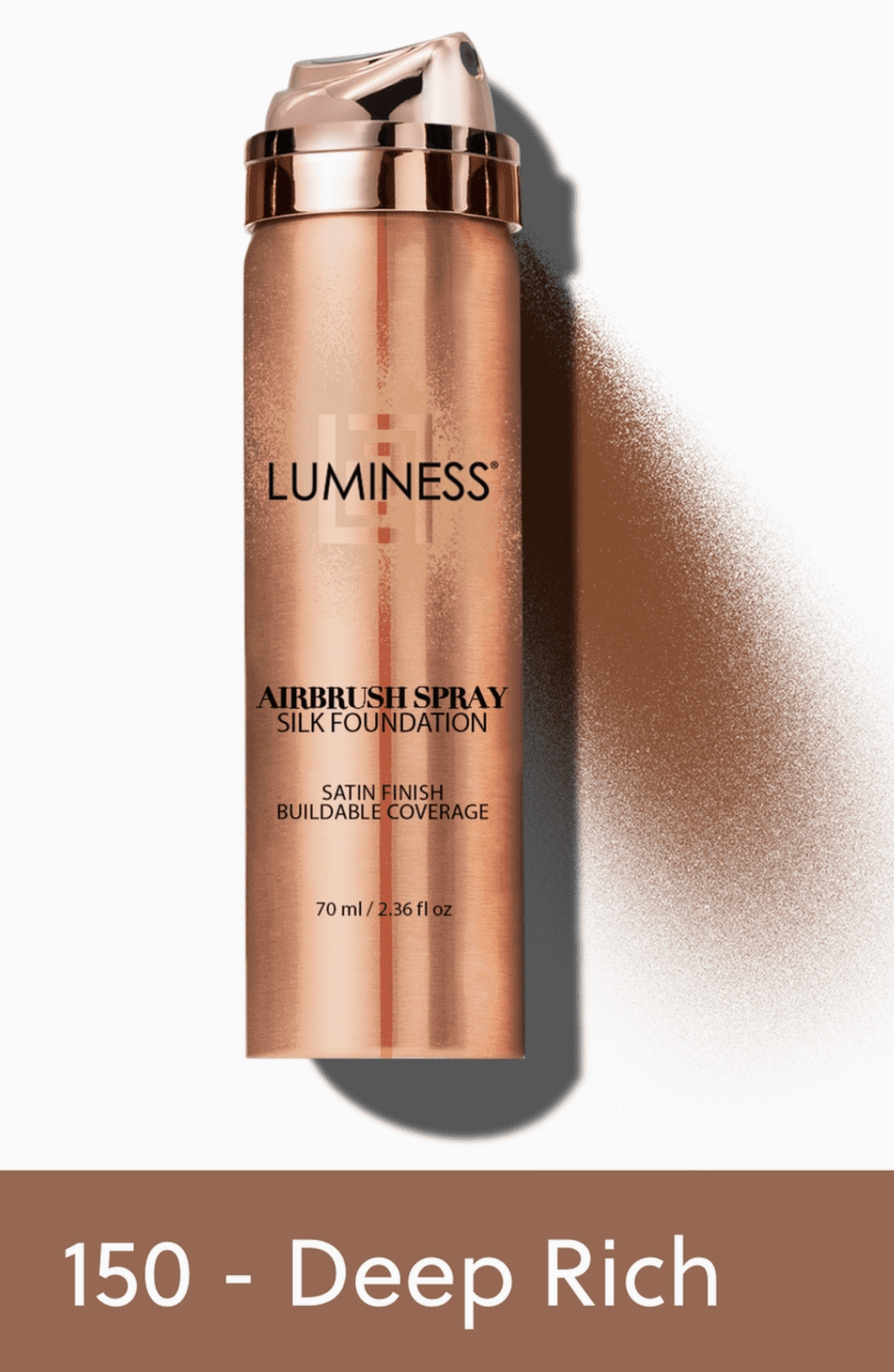 LUMINESS Cosmetics Airbrush Spray Silk Foundation - Deep Rich 150