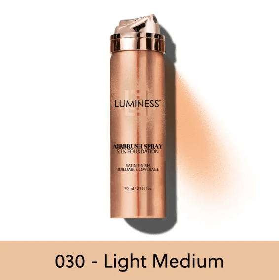 LUMINESS Cosmetics Airbrush Spray Silk Foundation -  Light Medium (030)