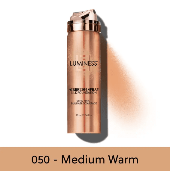 LUMINESS Cosmetics Airbrush Spray Silk Foundation - Medium Warm (050)