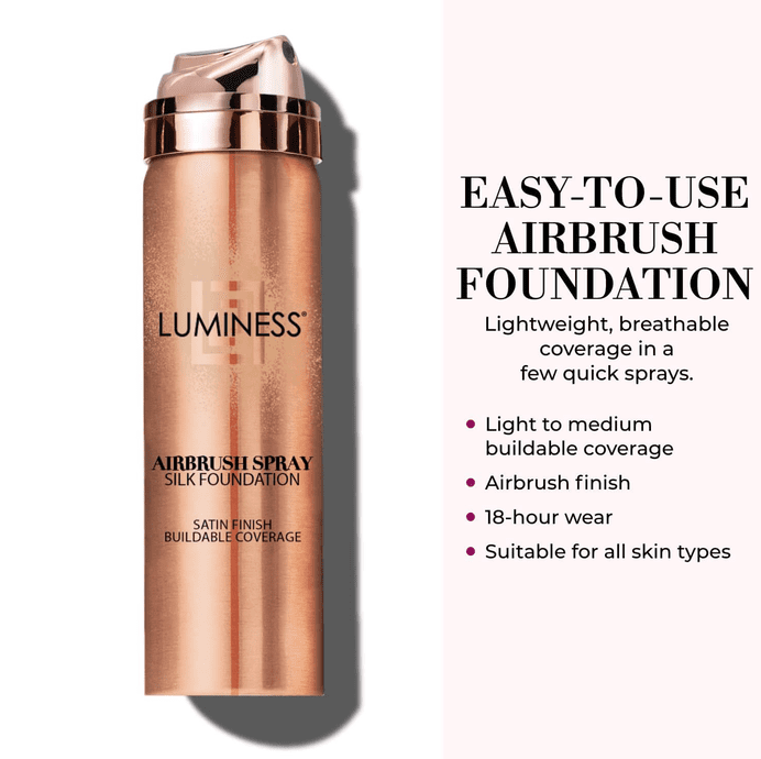 LUMINESS Cosmetics Airbrush Spray Silk Foundation - Medium Warm (050)