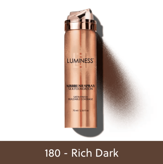 LUMINESS Cosmetics Airbrush Spray Silk Foundation - Rich Dark (180)