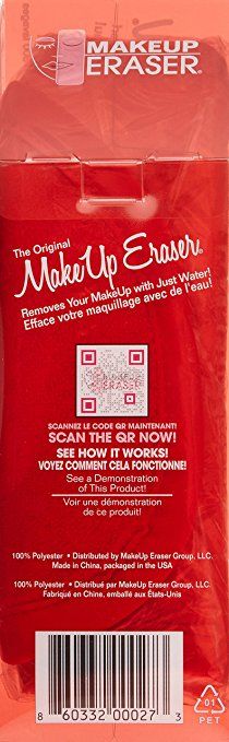 MAKEUP ERASER The Original Facial Exfoliator, Red