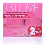 MAKEUP ERASER The Two Piece Facial Exfoliator Glove Pink