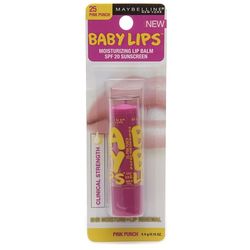 Maybelline Baby Lips Moisturizing Lip Balm, Pink Punch 25