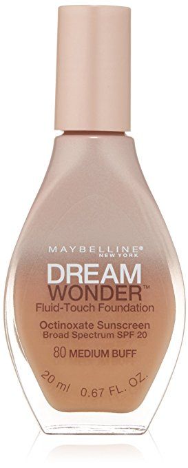 Maybelline Dream Wonder Fluid-Touch Foundation, Medium Buff 80