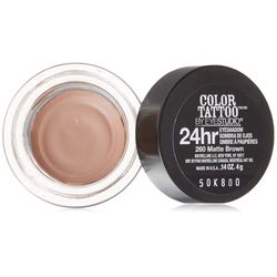 Maybelline Eyestudio Color Tattoo Metal 24HR Cream Gel Eyeshadow, Matte Brown 260