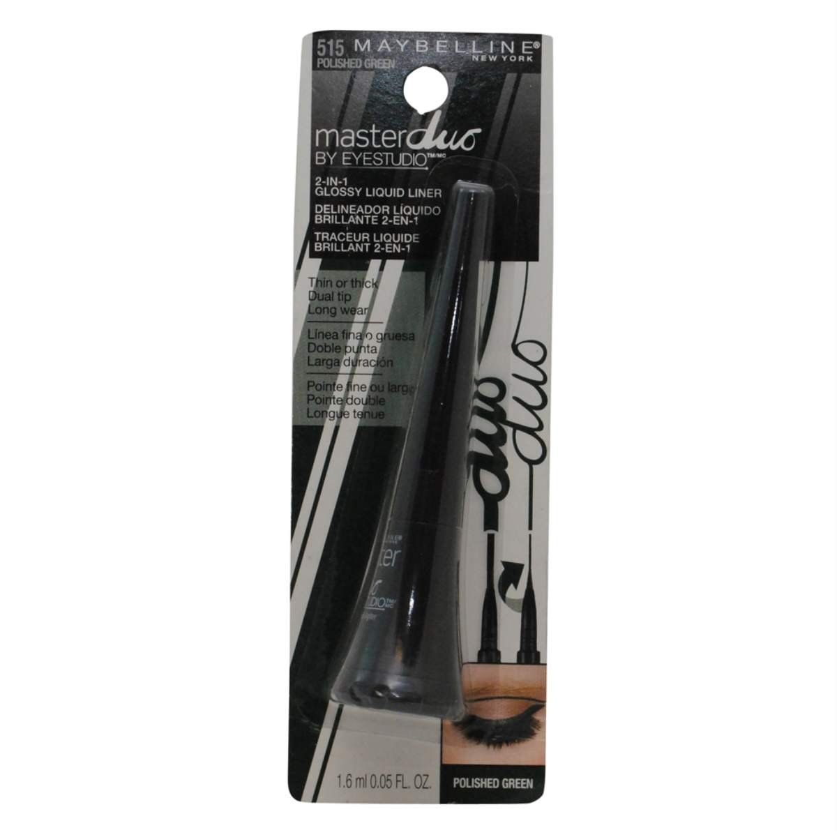 Maybelline Master Duo 2-in-1 Glossy Liquid Liner 515 Polished Green