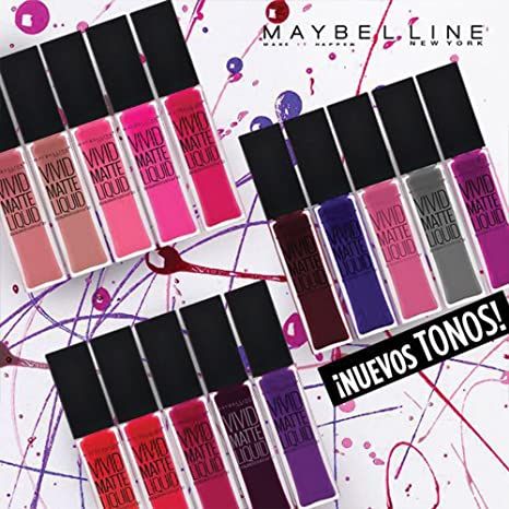 Maybelline New York Color Sensational Vivid Matte Liquid Lipstick, Orchid Shock