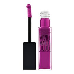 Maybelline New York Color Sensational Vivid Matte Liquid Lipstick, Orchid Shock