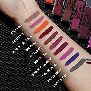 Maybelline New York Color Sensational Vivid Matte Liquid Lipstick, Vivid Violet