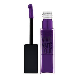 Maybelline New York Color Sensational Vivid Matte Liquid Lipstick, Vivid Violet