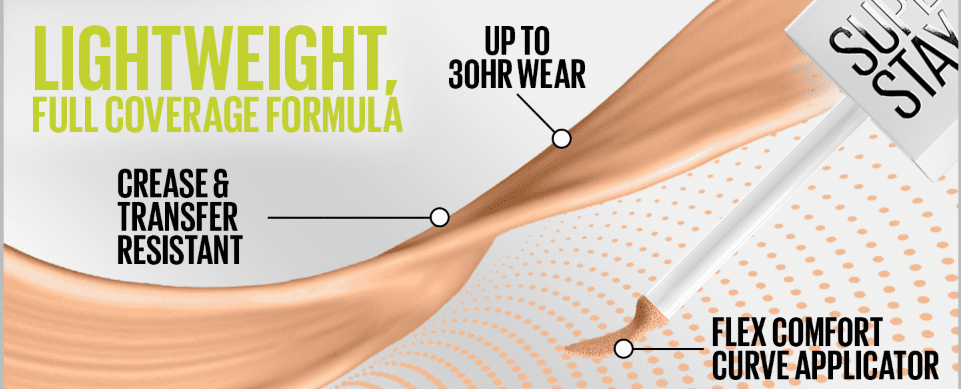 Maybelline SuperStay Longwear Liquid Concealer, Up to 30HR Wear, 22