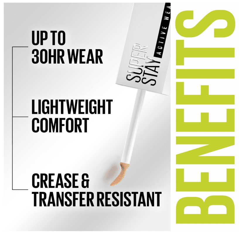 Maybelline SuperStay Longwear Liquid Concealer, Up to 30HR Wear, # [45]