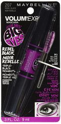 Maybelline Volum Express Falsies Big Eyes Washable, Rebel Black 207 Mascara