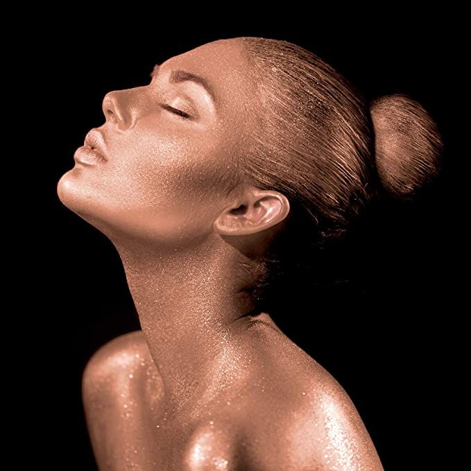 Mehron Makeup Metallic Powder with Mixing Liquid (Copper)