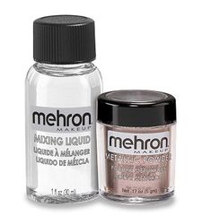 Mehron Makeup Metallic Powder with Mixing Liquid (Lavender)