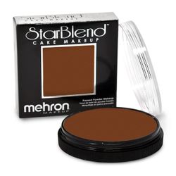 Mehron Makeup StarBlend Cake Makeup, Medium Ebony