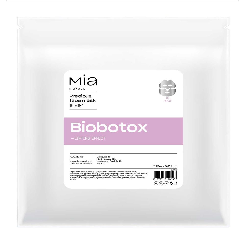 Mia Precious Face Sheet Mask Silver Biobotox