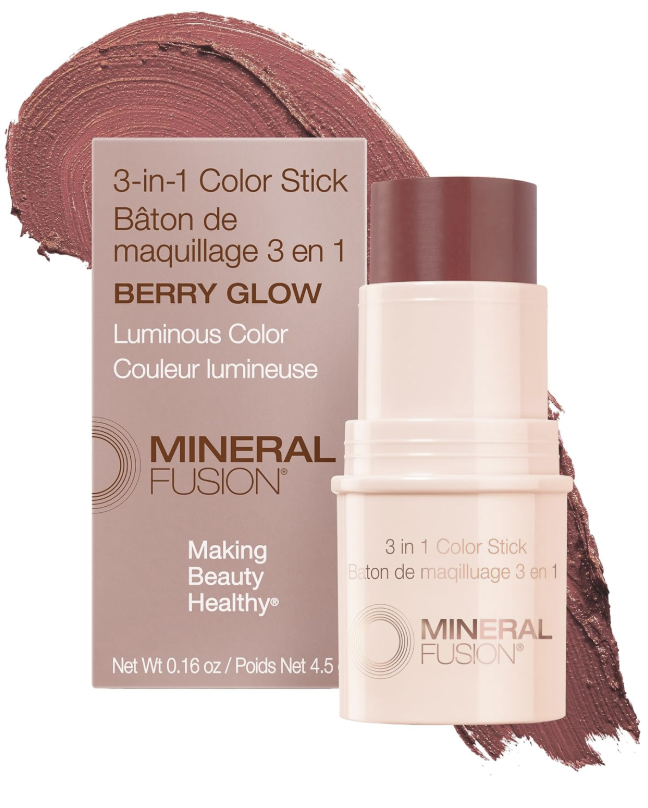 Mineral Fusion 3-In-1 Color Stick - Berry Glow Mineral Fusion 3-In-1 Color Stick - Berry Glow