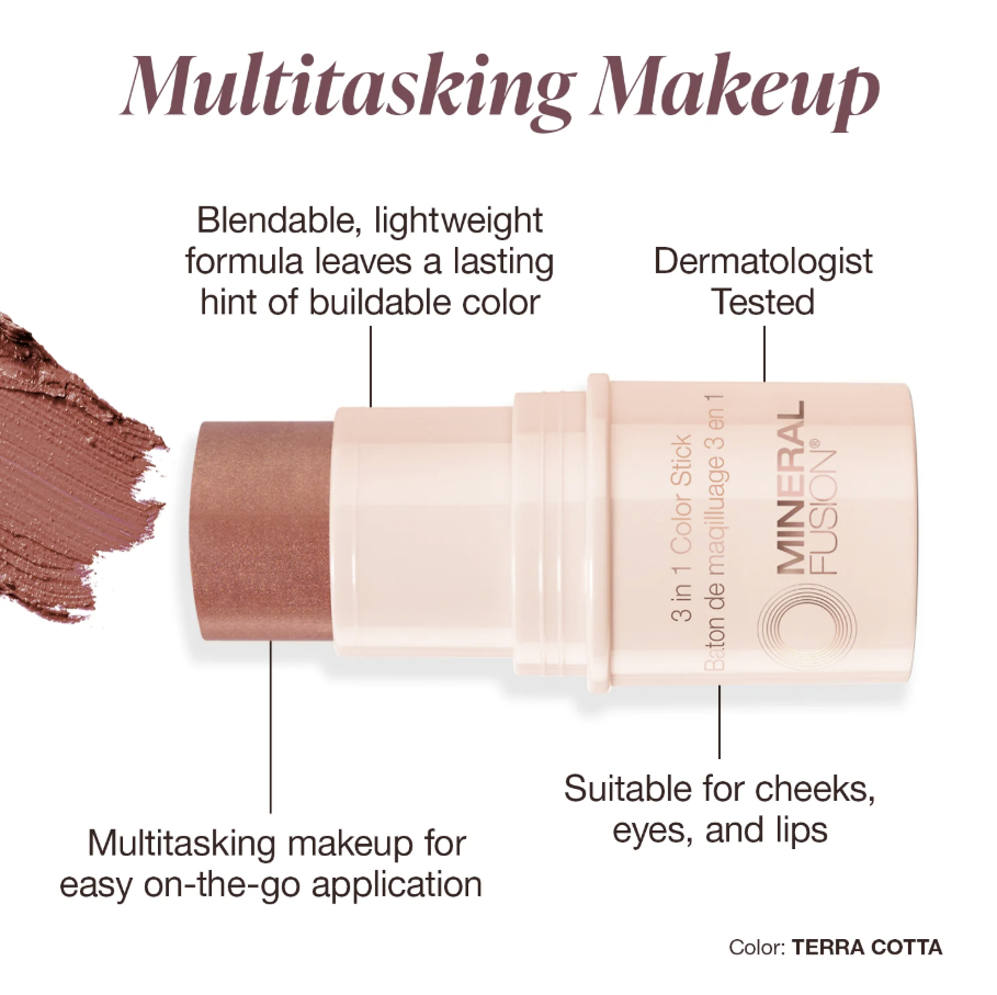 Mineral Fusion 3-In-1 Color Stick - Terra Cotta 