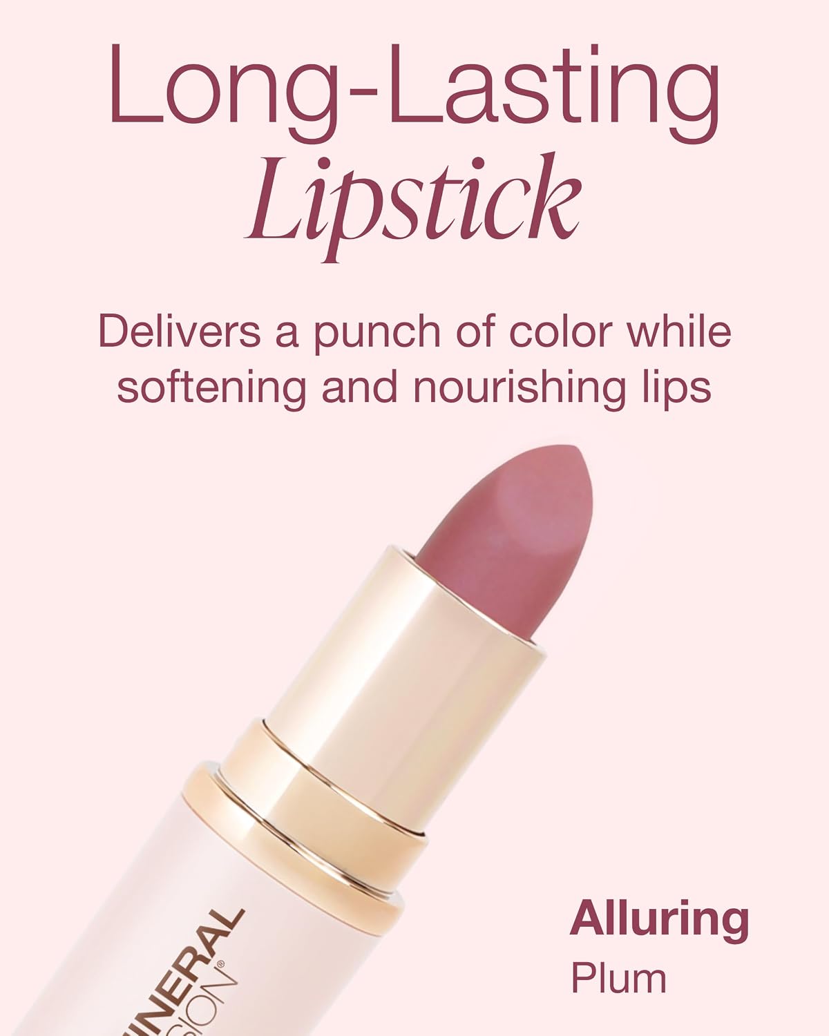 Mineral Fusion Lipstick, Burst - shimmering copper