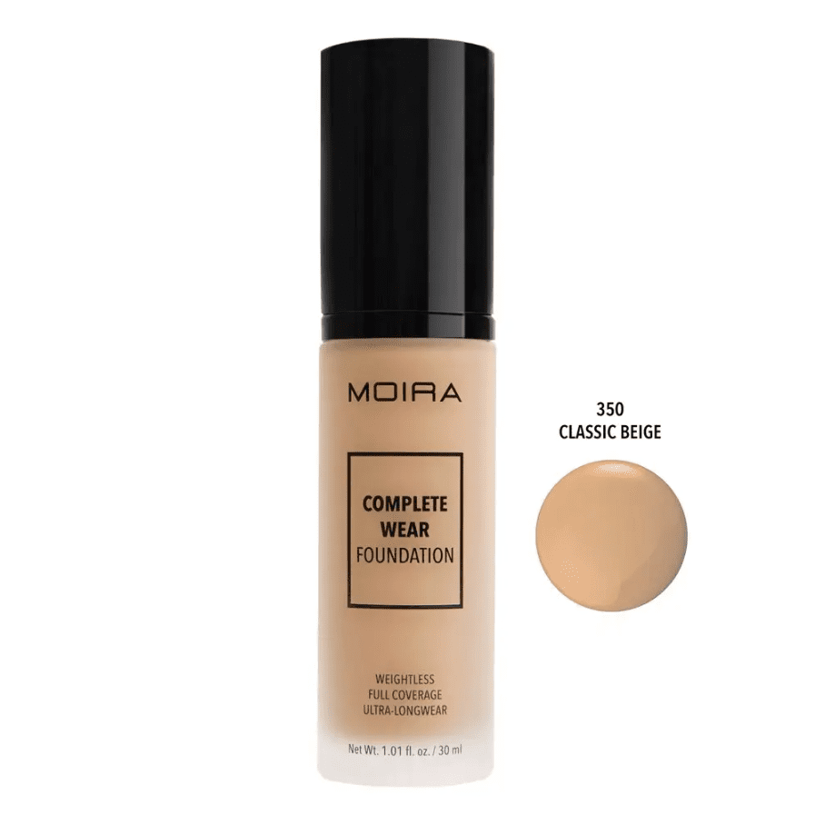 Moira Cosmetics Complete Wear Foundation - Classic Beige (350)