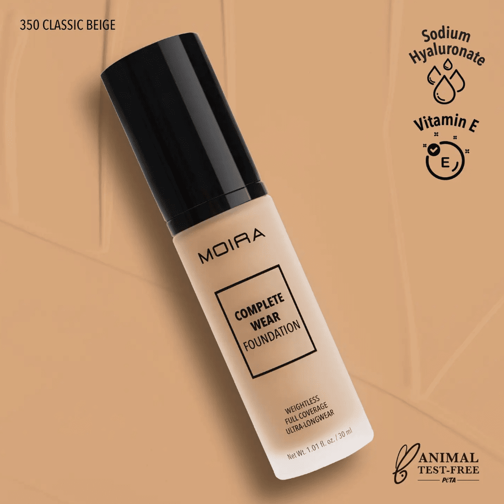 Moira Cosmetics Complete Wear Foundation - Classic Beige (350)