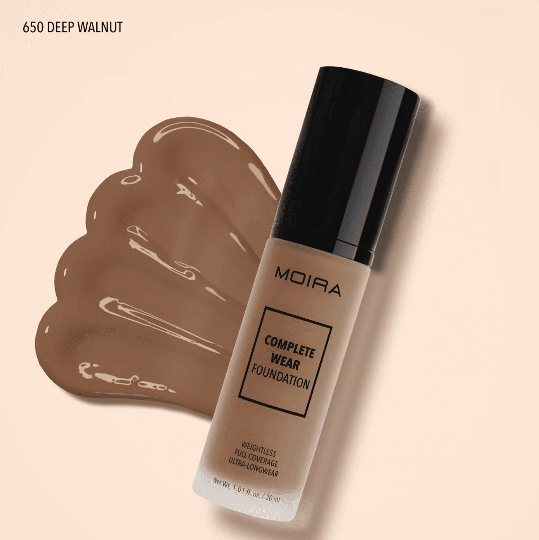 Moira Cosmetics Complete Wear Foundation - Deep Walnut (650)