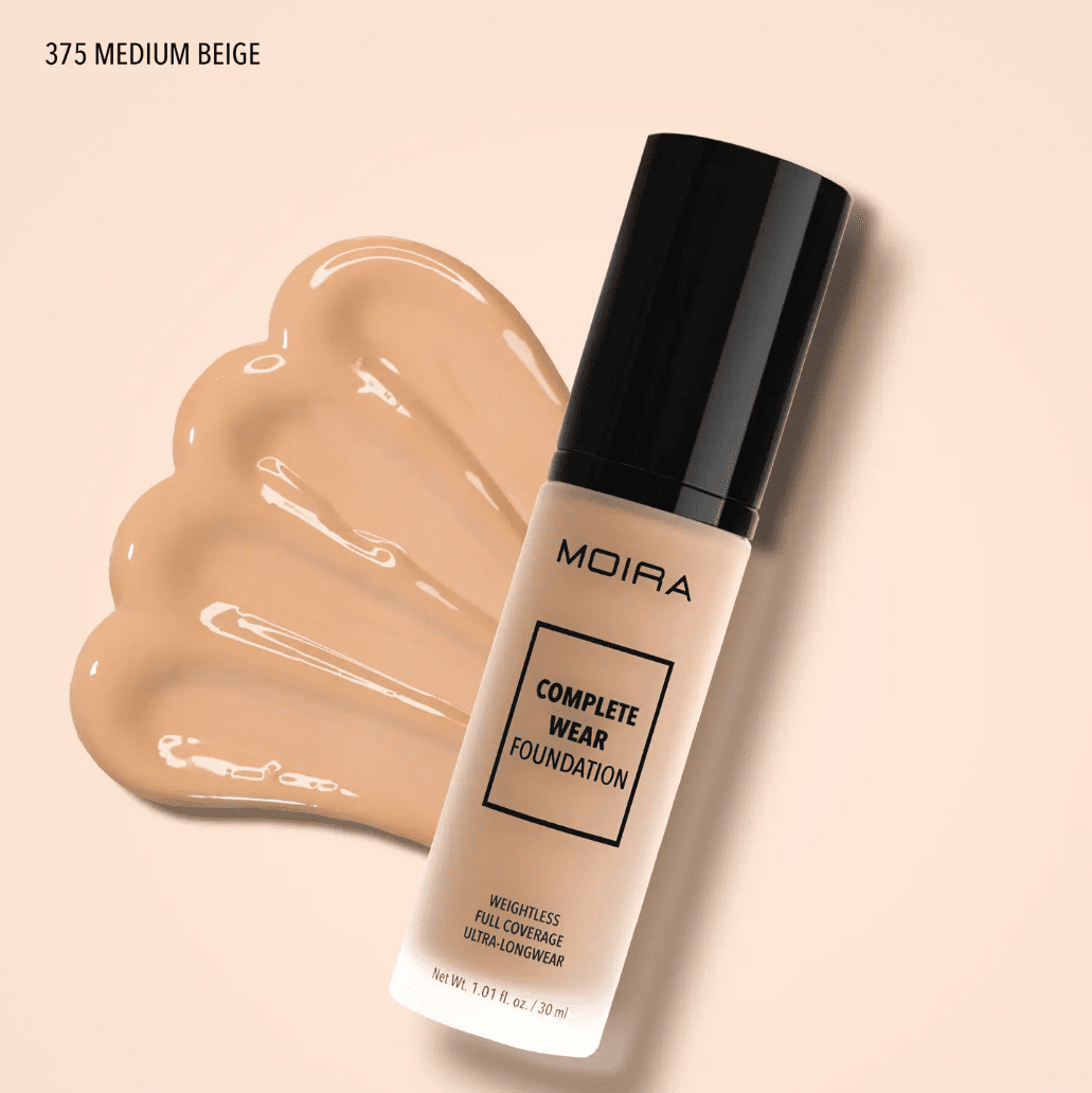 Moira Cosmetics Complete Wear Foundation - Medium Beige (375)