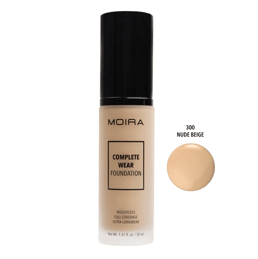 Moira Cosmetics Complete Wear Foundation - Nude Beige (300)