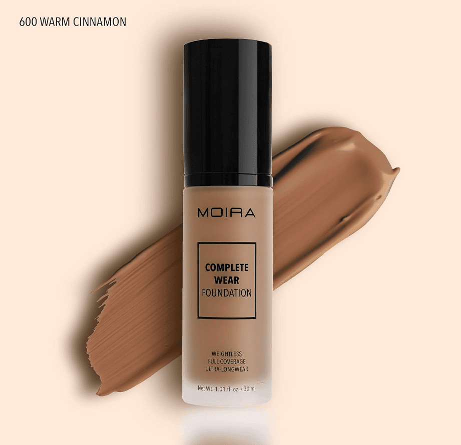 Moira Cosmetics Complete Wear Foundation - Warm Cinnamon (600)