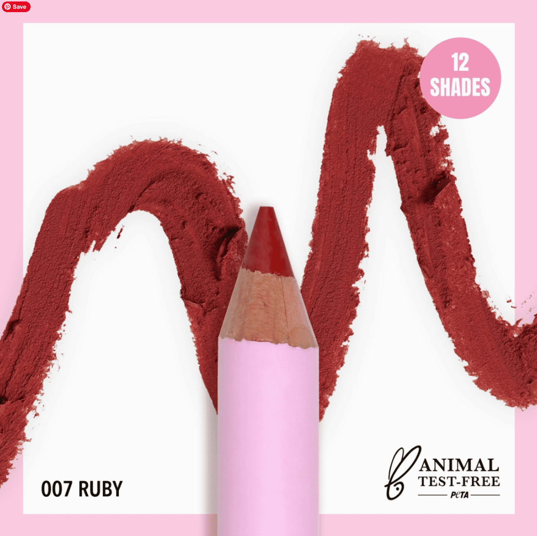 Moira Cosmetics Flirty Lip Pencil - Ruby (007)