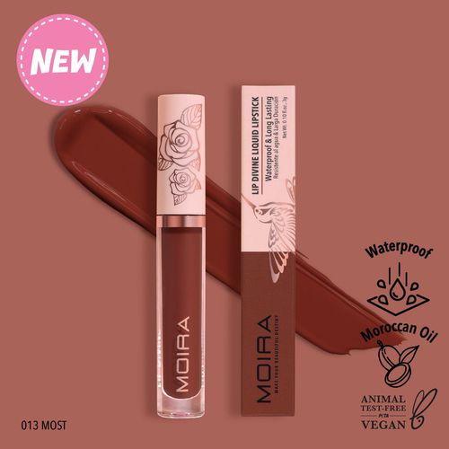 Moira Cosmetics Lip Divine Liquid Lipstick, Most (013)