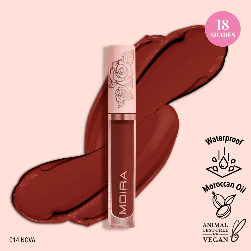 Moira Cosmetics Lip Divine Liquid Lipstick, Nova (014)