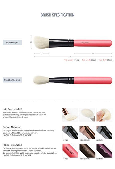 MustaeV - Easy Go Angled Contour Brush - So Pink